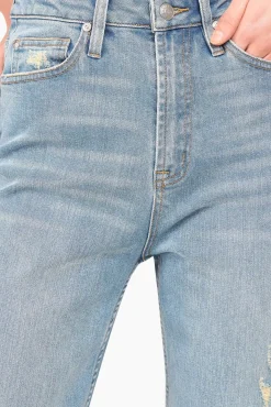 JANICE Denim^High Rise Boyfriend Jeans Morgan Destroyed Blue 033