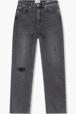 JANICE Denim^High Rise Boyfriend Jeans Morgan Destroyed Grijs 811