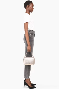 JANICE Denim^High Rise Boyfriend Jeans Morgan Destroyed Grijs 811