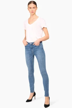JANICE Denim^High Rise Skinny Jeans Dames Rocket Blue 405