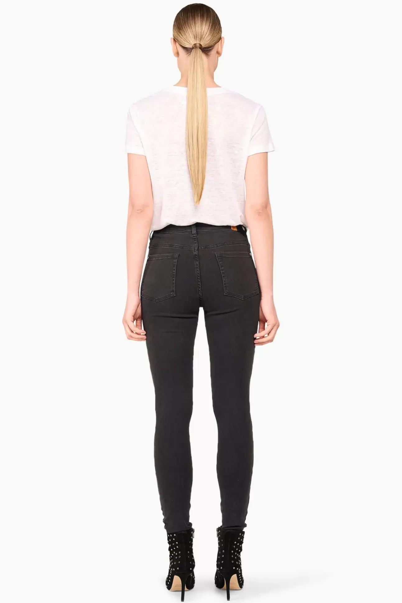 JANICE Denim^High Rise Skinny Jeans Rocket Black 410