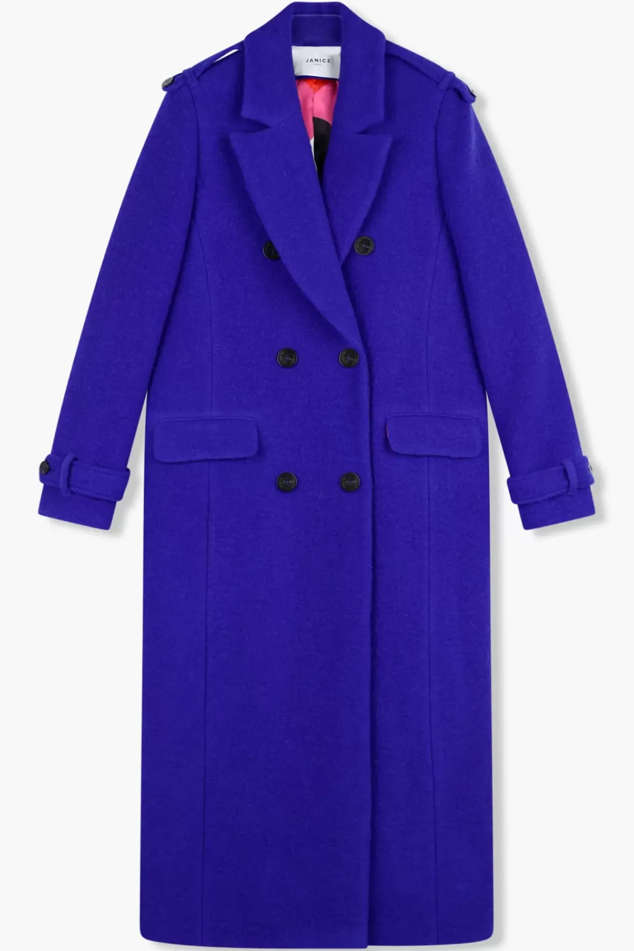 JANICE Jassen^Jas Dames Wol Lennon Blauw