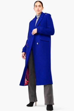 JANICE Jassen^Jas Dames Wol Lennon Blauw