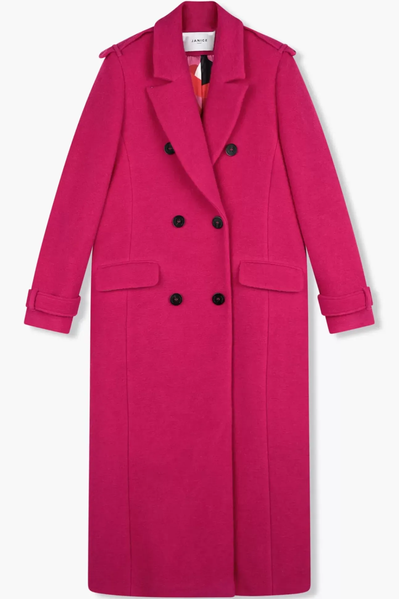 JANICE Jassen^Jas Dames Wol Lennon Roze
