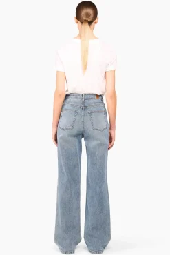 JANICE Denim^Jeans Dames Wijde Pijp Jason Blauw 395