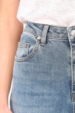JANICE Denim^Jeans Dames Wijde Pijp Jason Blauw 395