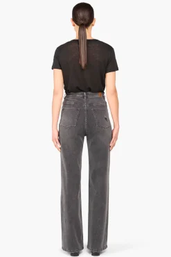 JANICE Denim^Jeans Dames Wijde Pijp Jason Destroyed Grijs 811