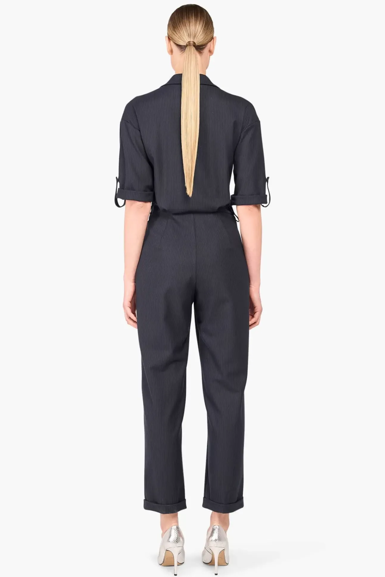 JANICE Jurken^Jumpsuit Dames Stretch London Blauw
