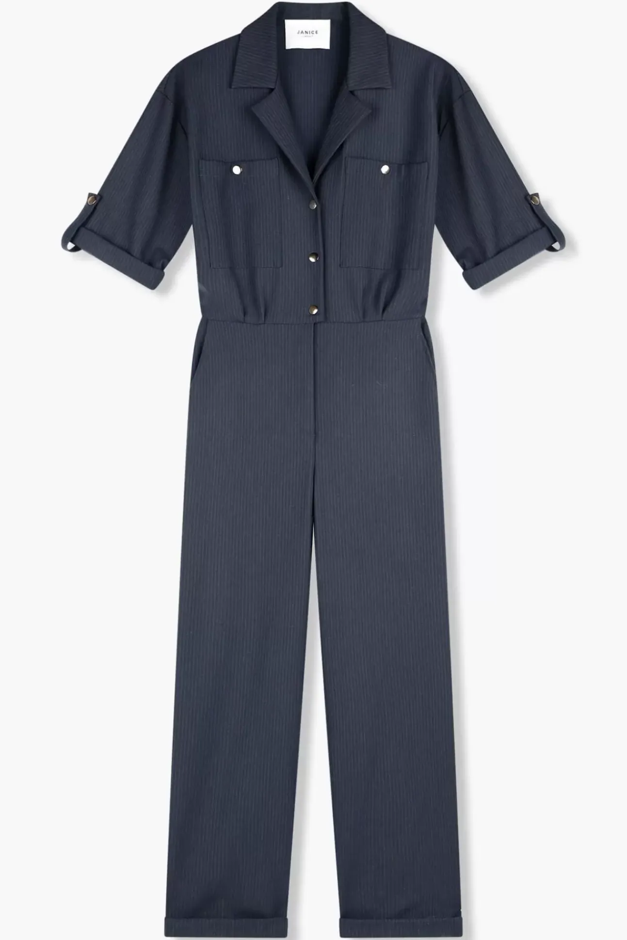 JANICE Jurken^Jumpsuit Dames Stretch London Blauw