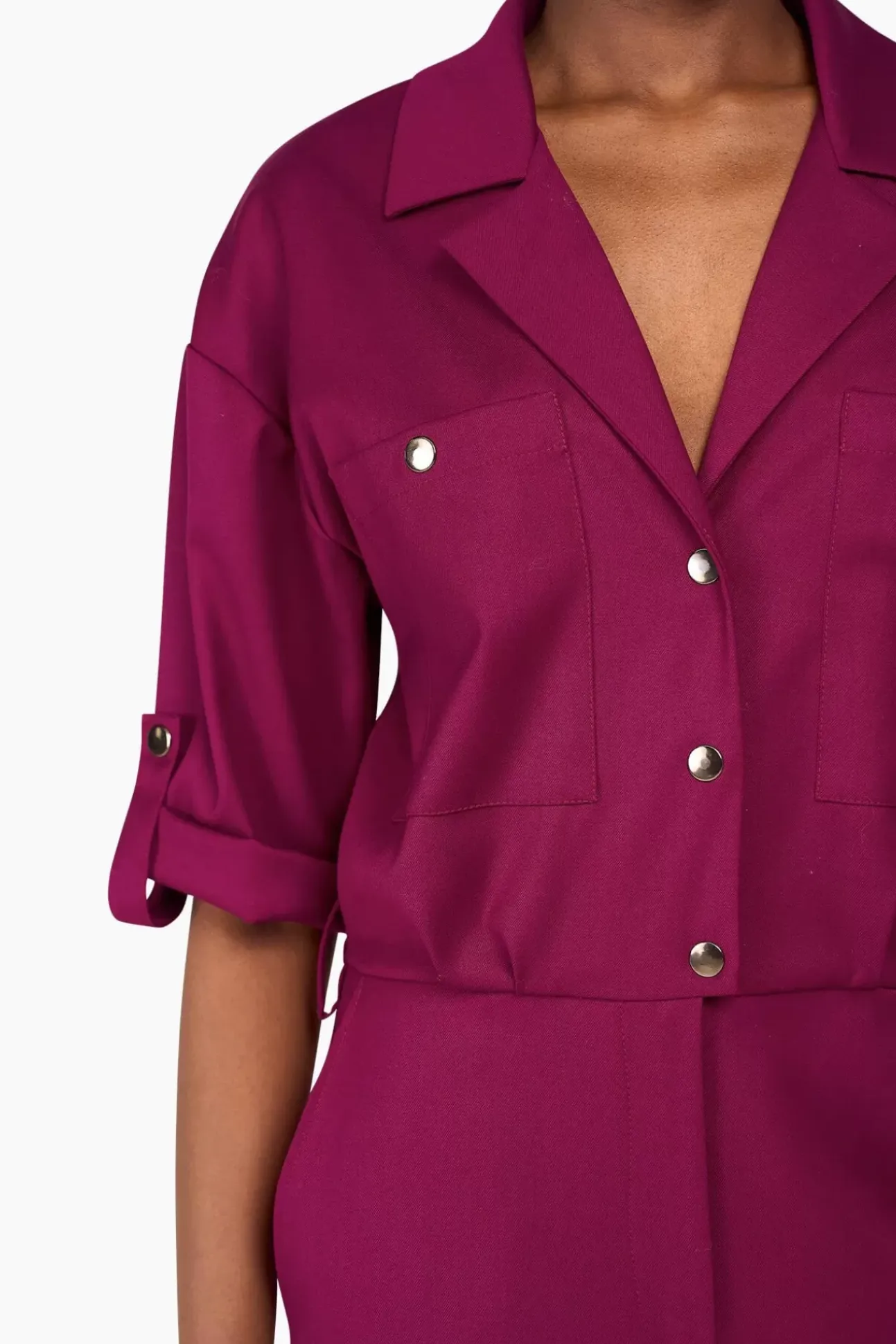 JANICE Jurken^Jumpsuit Dames Stretch London Burgundy