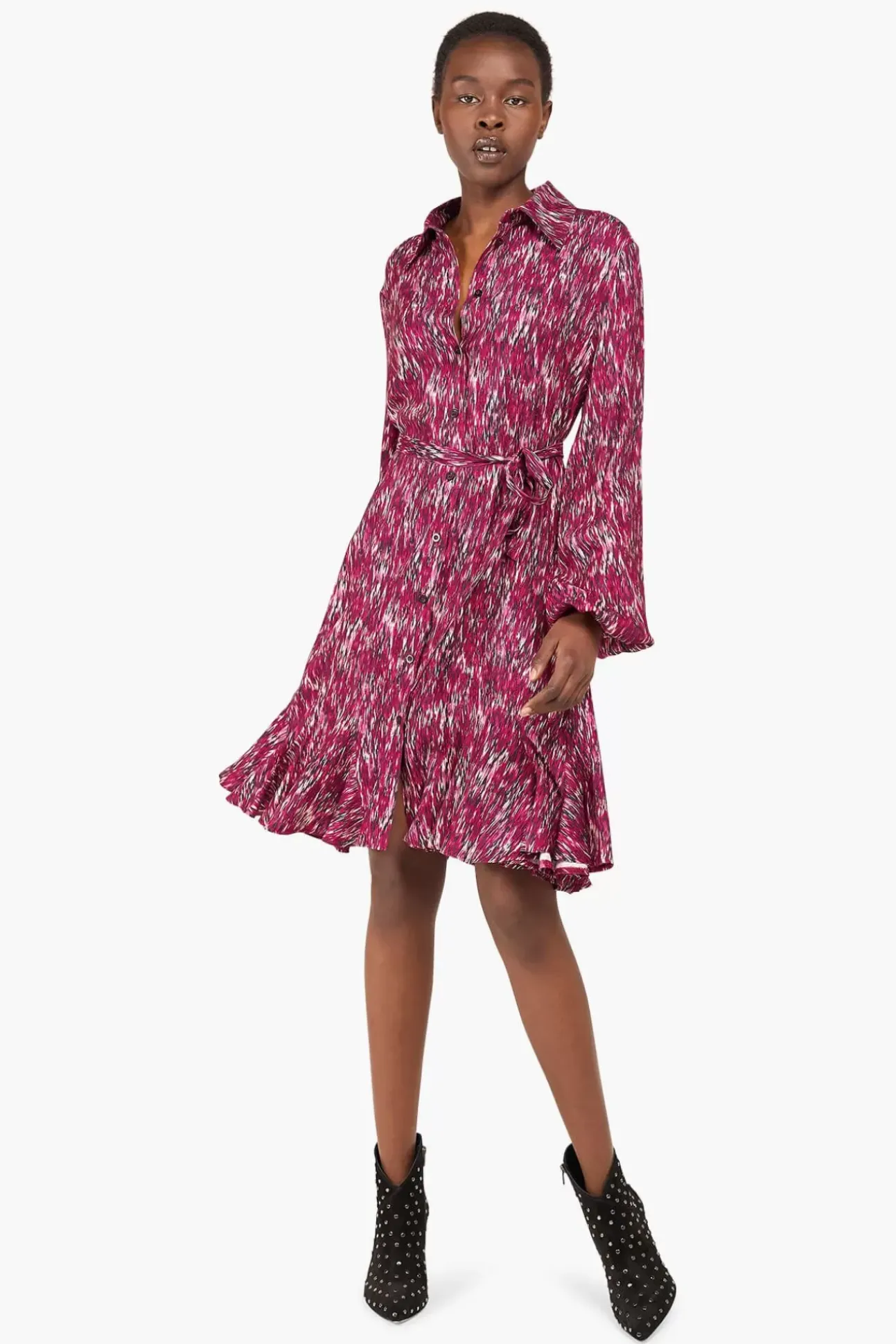 JANICE Jurken^Jurk Print Alex Burgundy