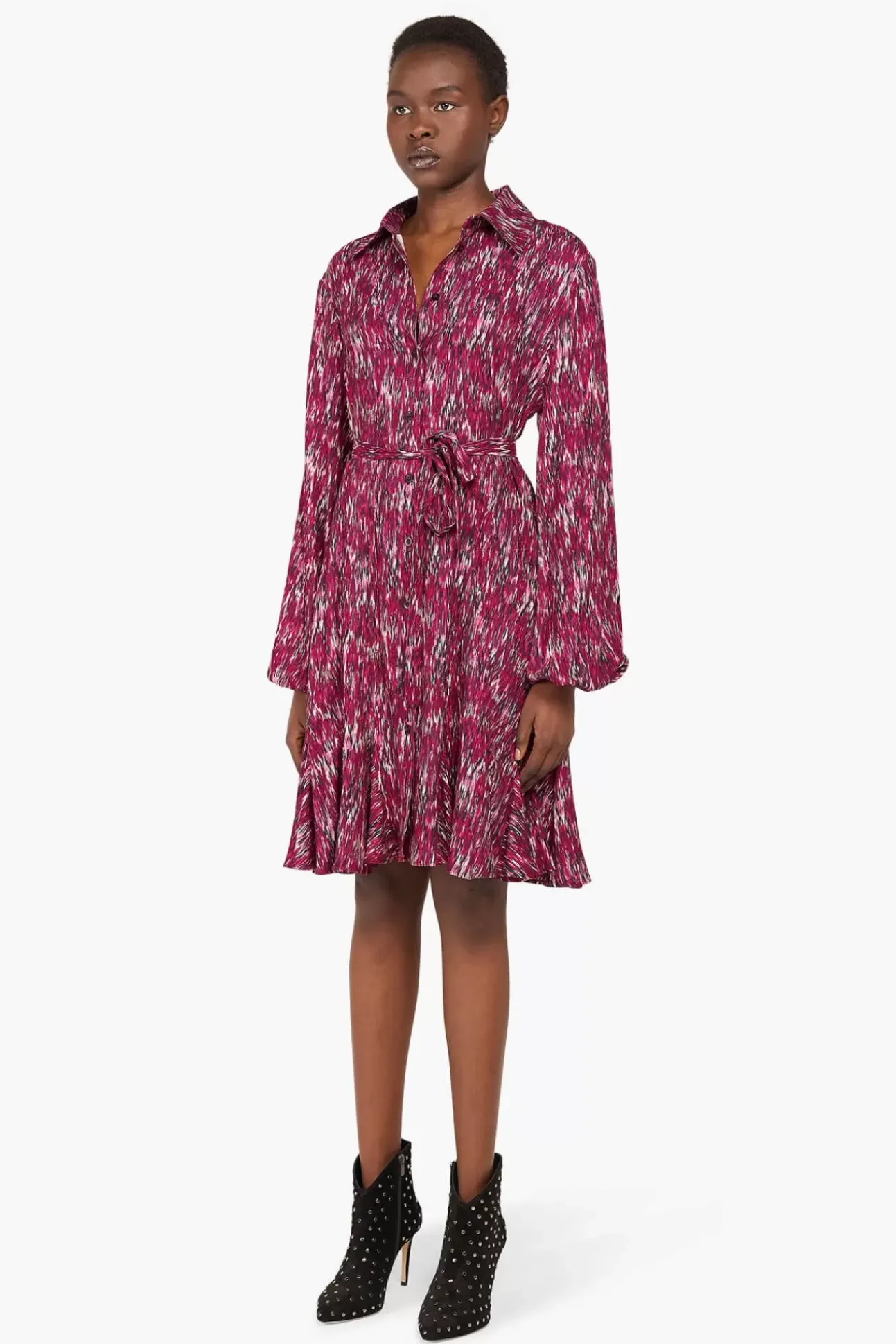 JANICE Jurken^Jurk Print Alex Burgundy