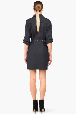 JANICE Jurken^Jurk Riem Chicago Blauw