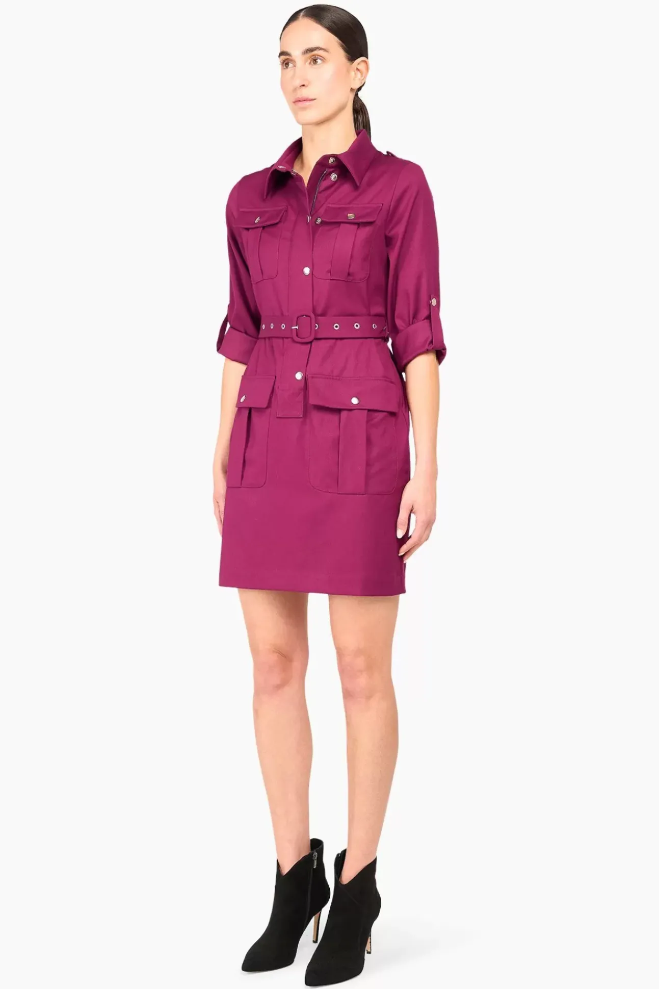 JANICE Jurken^Jurk Riem Chicago Burgundy