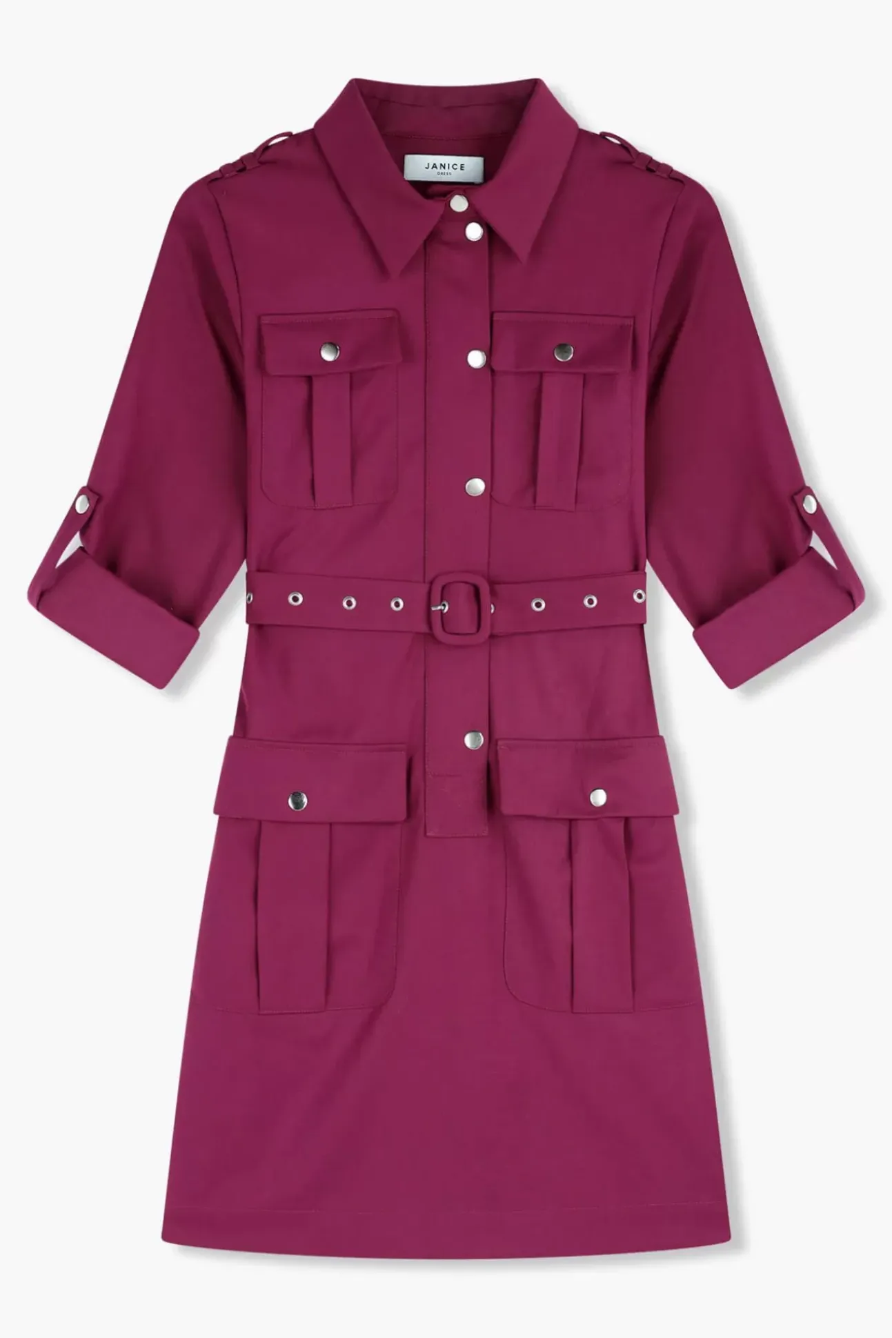 JANICE Jurken^Jurk Riem Chicago Burgundy