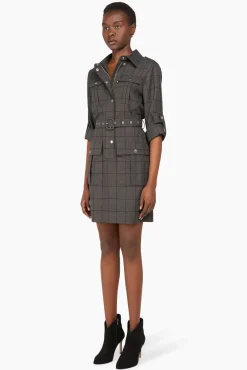 JANICE Jurken^Jurk Riem Chicago Ruit