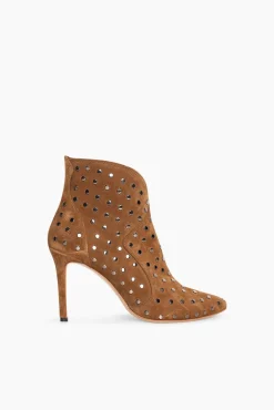 JANICE Laarsjes^Laarsjes Dames Studs Suede Stewart Cognac