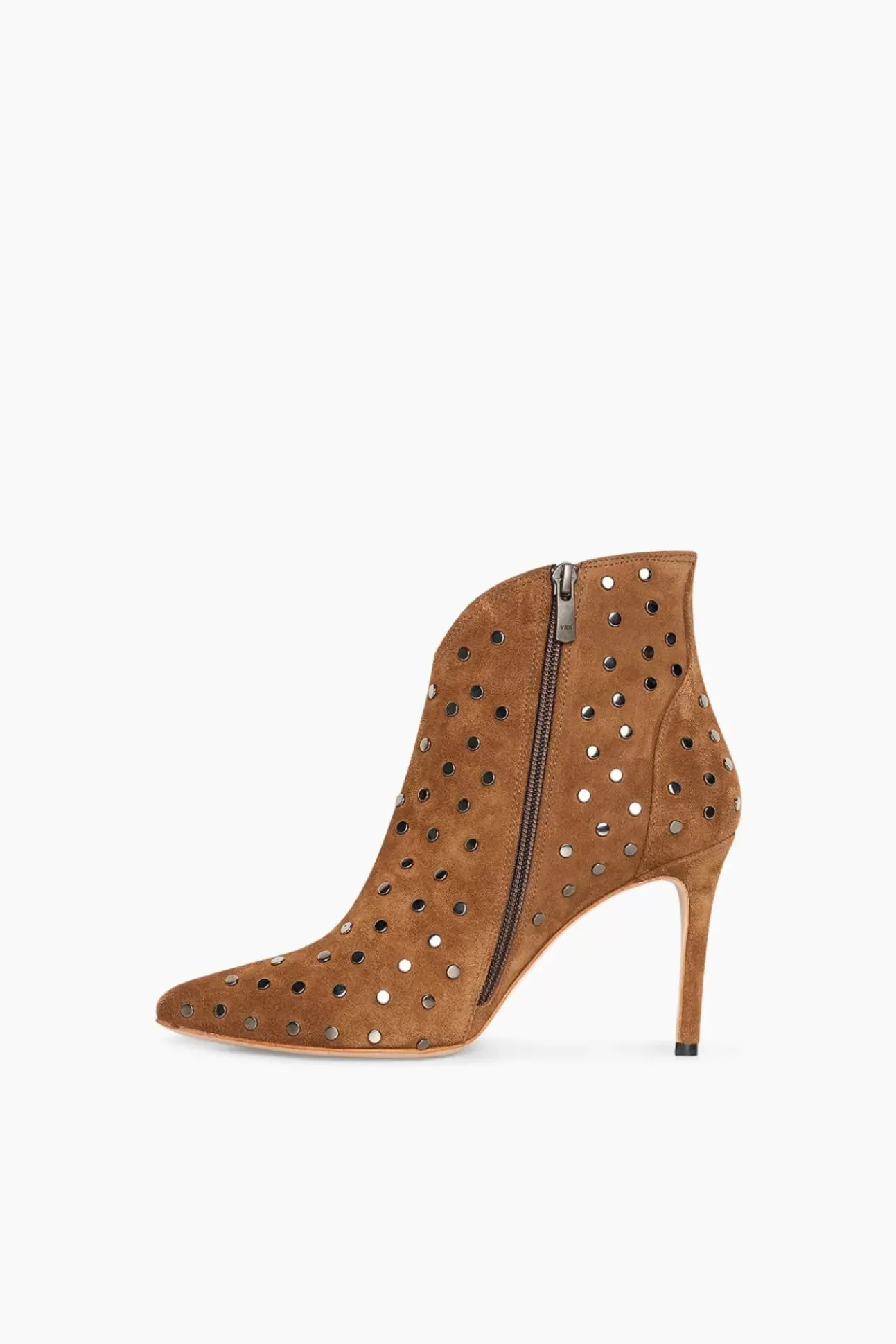 JANICE Laarsjes^Laarsjes Dames Studs Suede Stewart Cognac