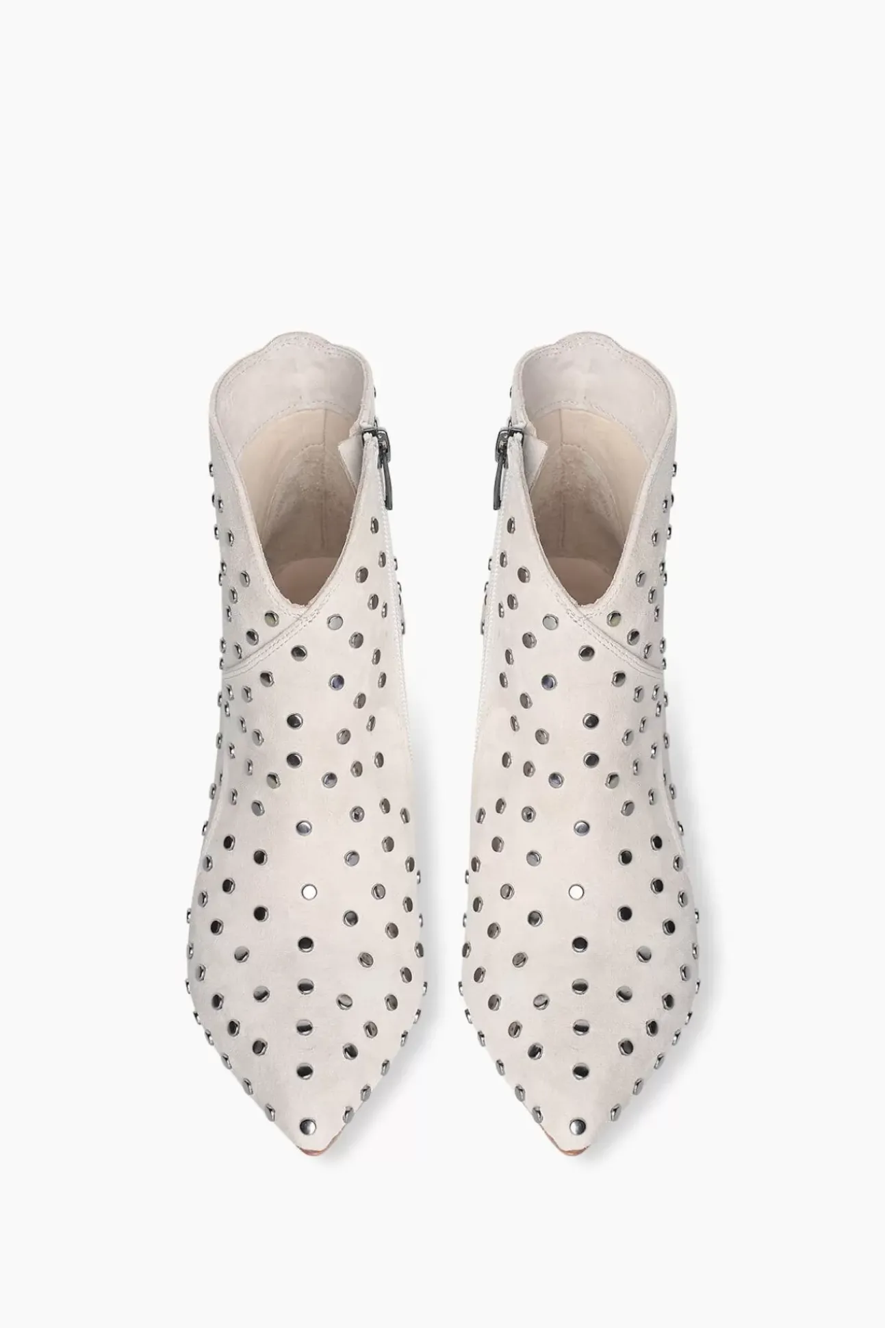 JANICE Laarsjes^Laarsjes Dames Studs Suede Stewart Nude