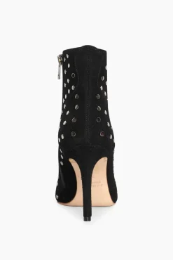JANICE Laarsjes^Laarsjes Dames Studs Suede Stewart Zwart