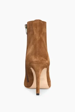 JANICE Laarsjes^Laarsjes Dames Suede Stewart Cognac