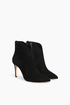 JANICE Laarsjes^Laarsjes Dames Suede Stewart Zwart