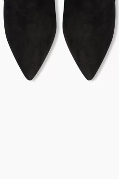 JANICE Laarsjes^Laarsjes Dames Suede Stewart Zwart