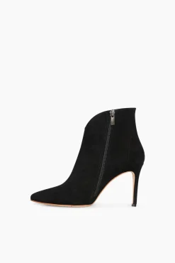 JANICE Laarsjes^Laarsjes Dames Suede Stewart Zwart