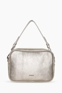 JANICE Tassen^Leren Crossbody Dames Bruce Gun Metal