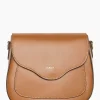 JANICE Tassen^Leren Crossbody Dames Nixon Cognac