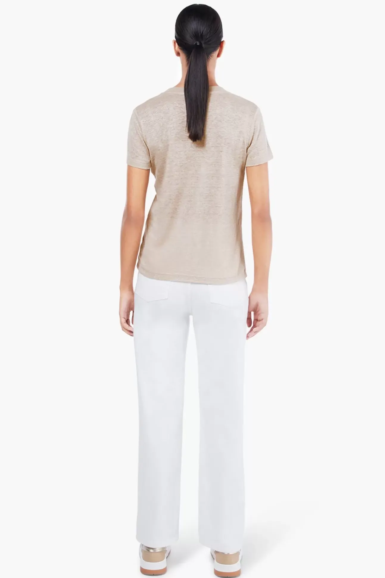 JANICE T-Shirts^Linnen T-Shirt Dames Lee Beige