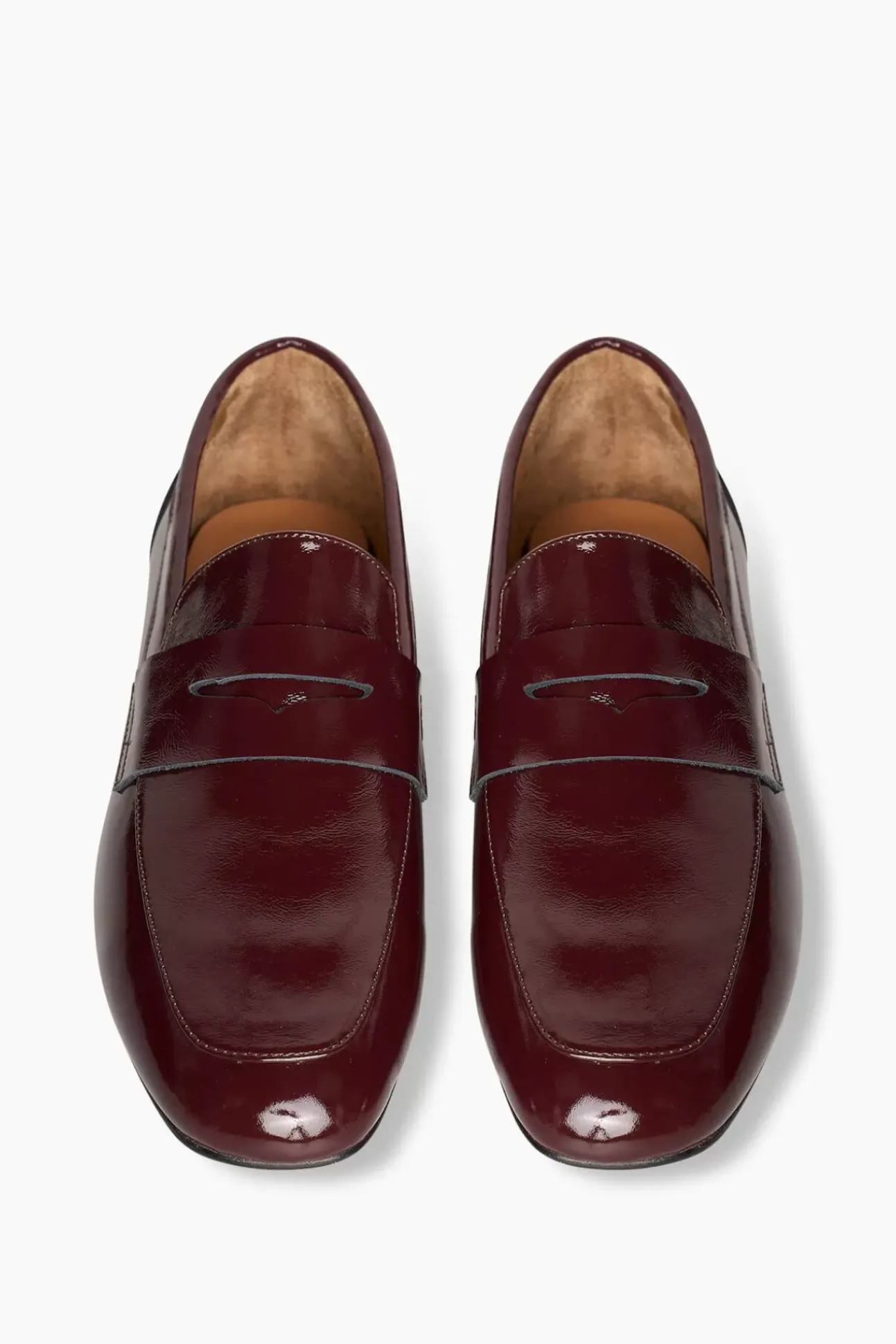 JANICE Loafers^Loafer Dames Leer Burt Burgundy