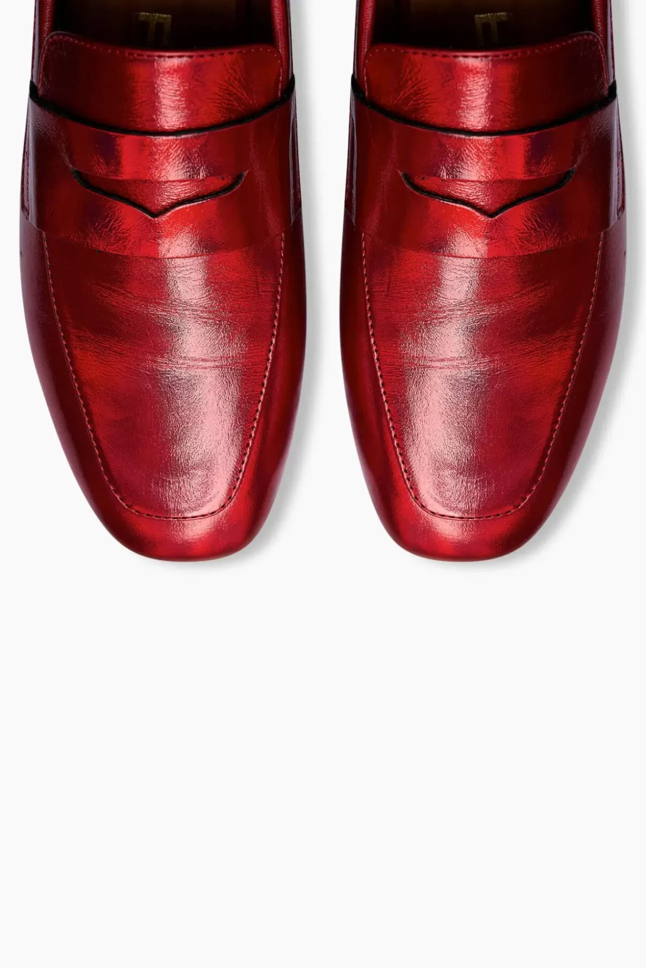 JANICE Loafers^Loafer Dames Leer Burt Rood