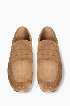JANICE Loafers^Loafer Dames Suede Studs Burt Bruin