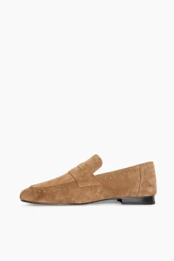 JANICE Loafers^Loafer Dames Suede Studs Burt Bruin