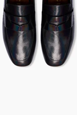 JANICE Loafers^Loafer Dames Zwart Leer Lak Burt
