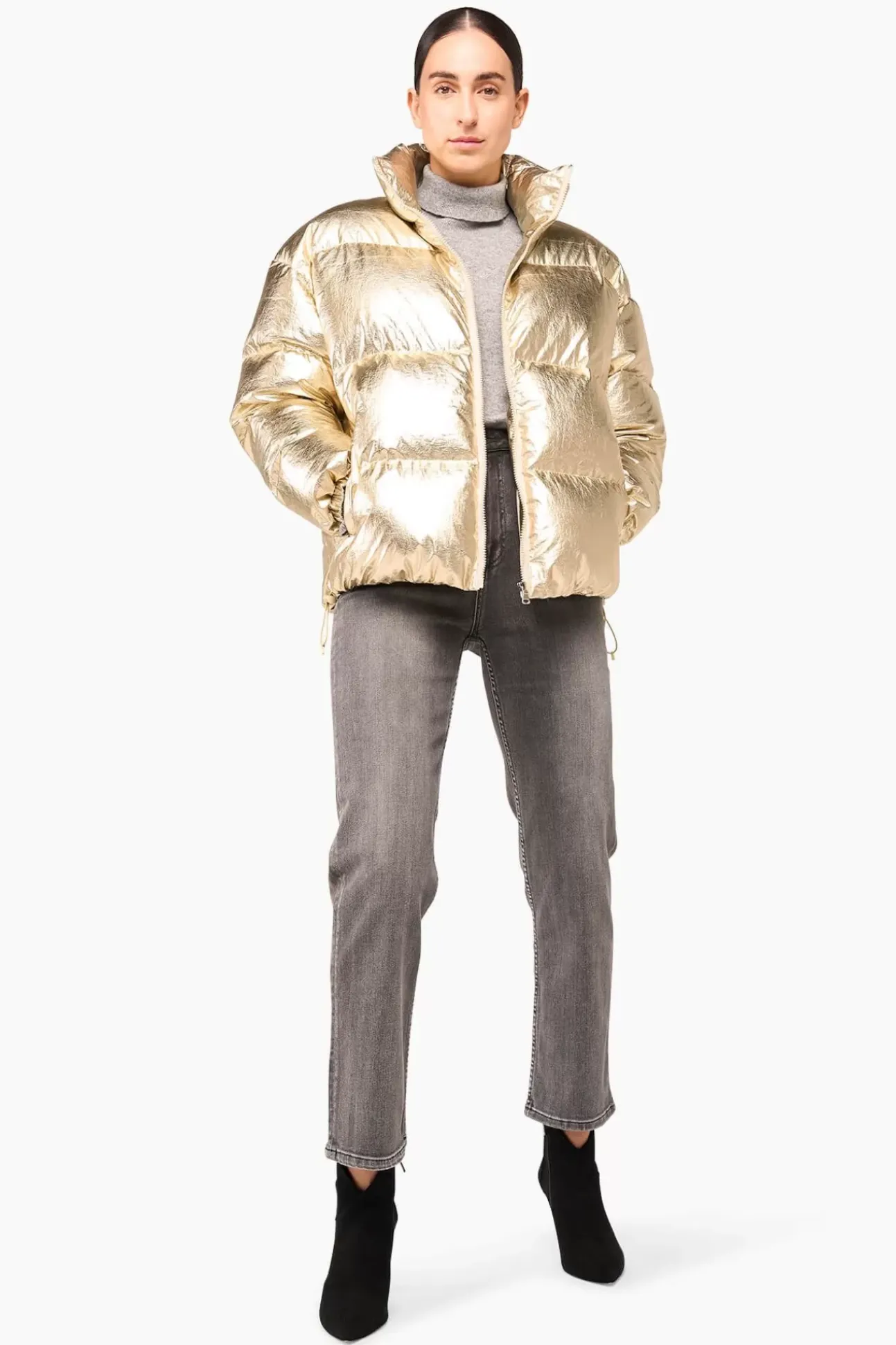 JANICE Jassen^Puffer Jas Dames Jax Gold