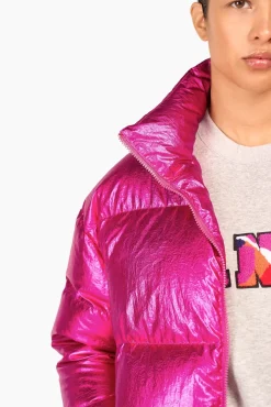 JANICE Jassen^Puffer Jas Dames Jax Roze