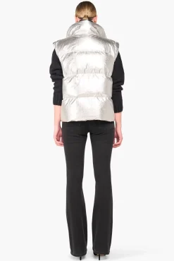 JANICE Jassen^Puffer Vest Dames Byron Silver