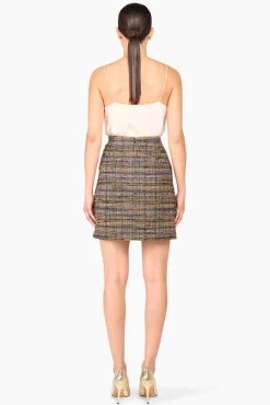 JANICE Rokken^Rok Tweed Lurex Dwight Groen
