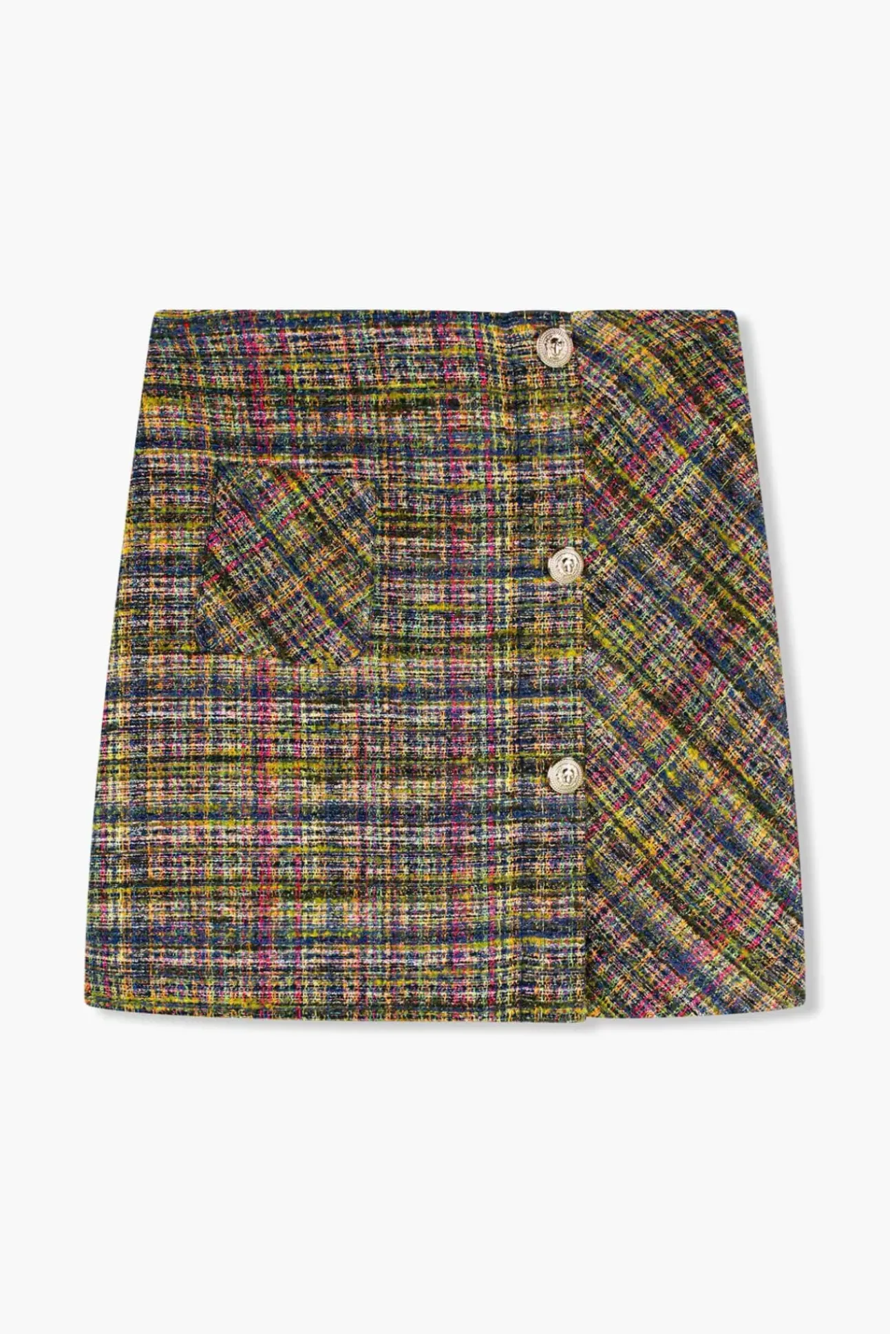 JANICE Rokken^Rok Tweed Lurex Dwight Groen