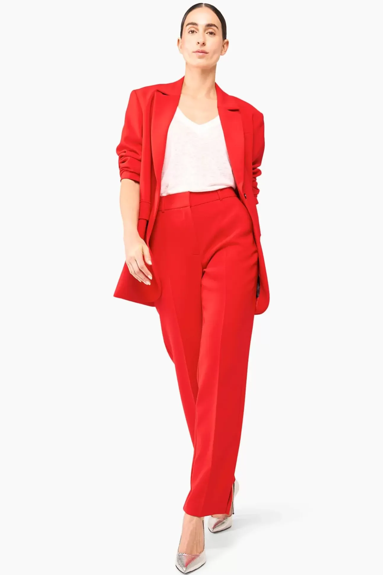 JANICE Pakken^Rood Oversized Dames Pak