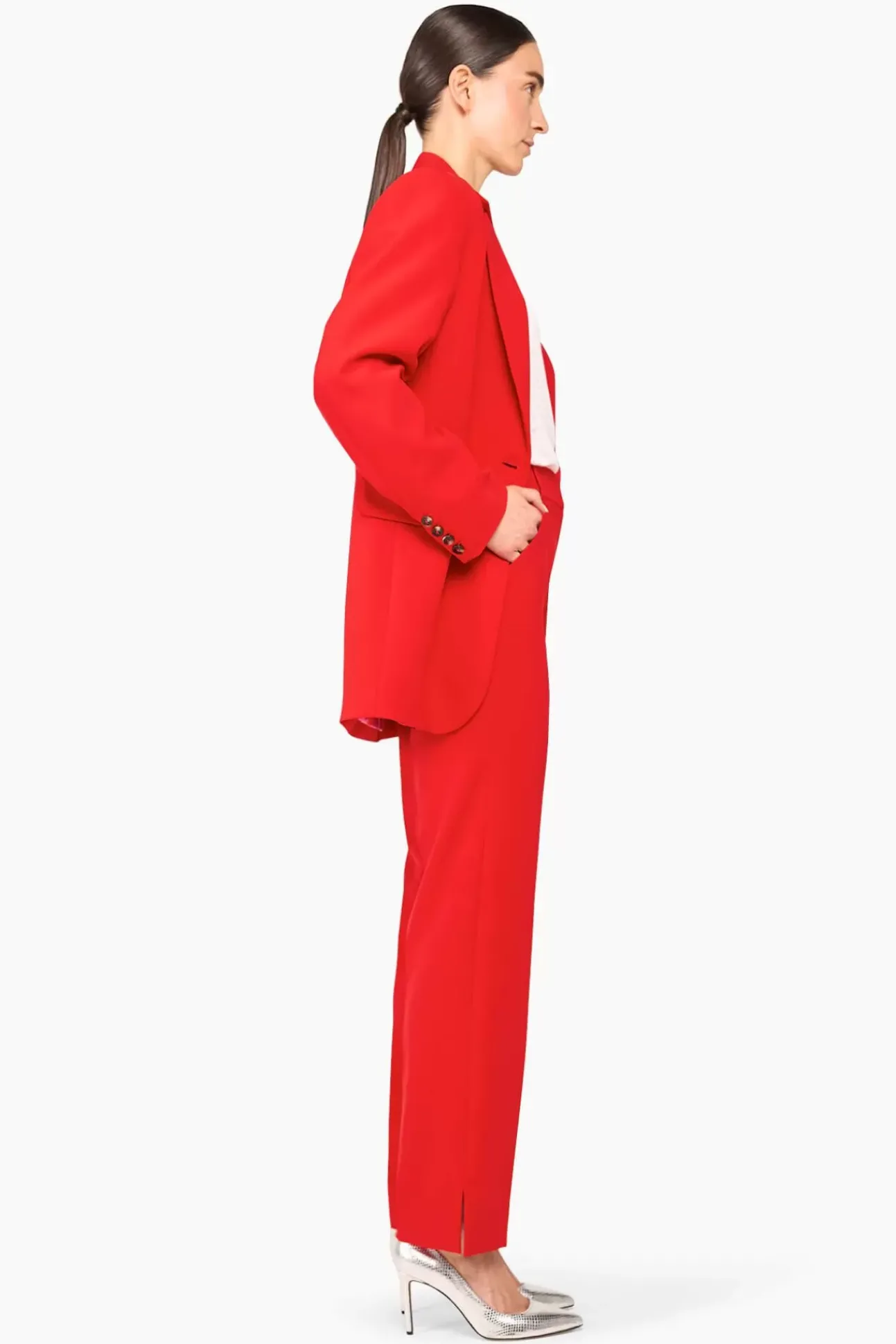 JANICE Pakken^Rood Oversized Dames Pak