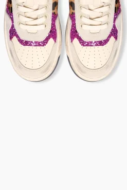 JANICE Sneakers^Sneakers Dames Duncan Multi Leopard Glitters