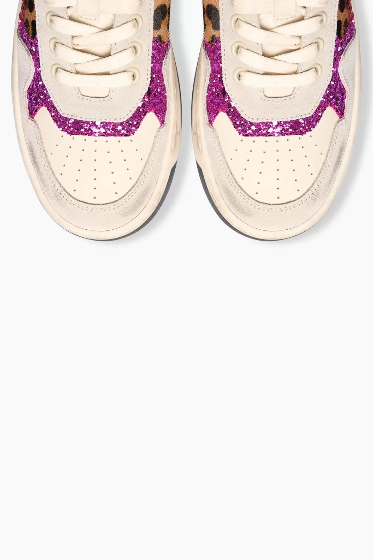JANICE Sneakers^Sneakers Dames Duncan Multi Leopard Glitters