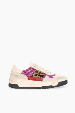 JANICE Sneakers^Sneakers Dames Duncan Multi Leopard Glitters