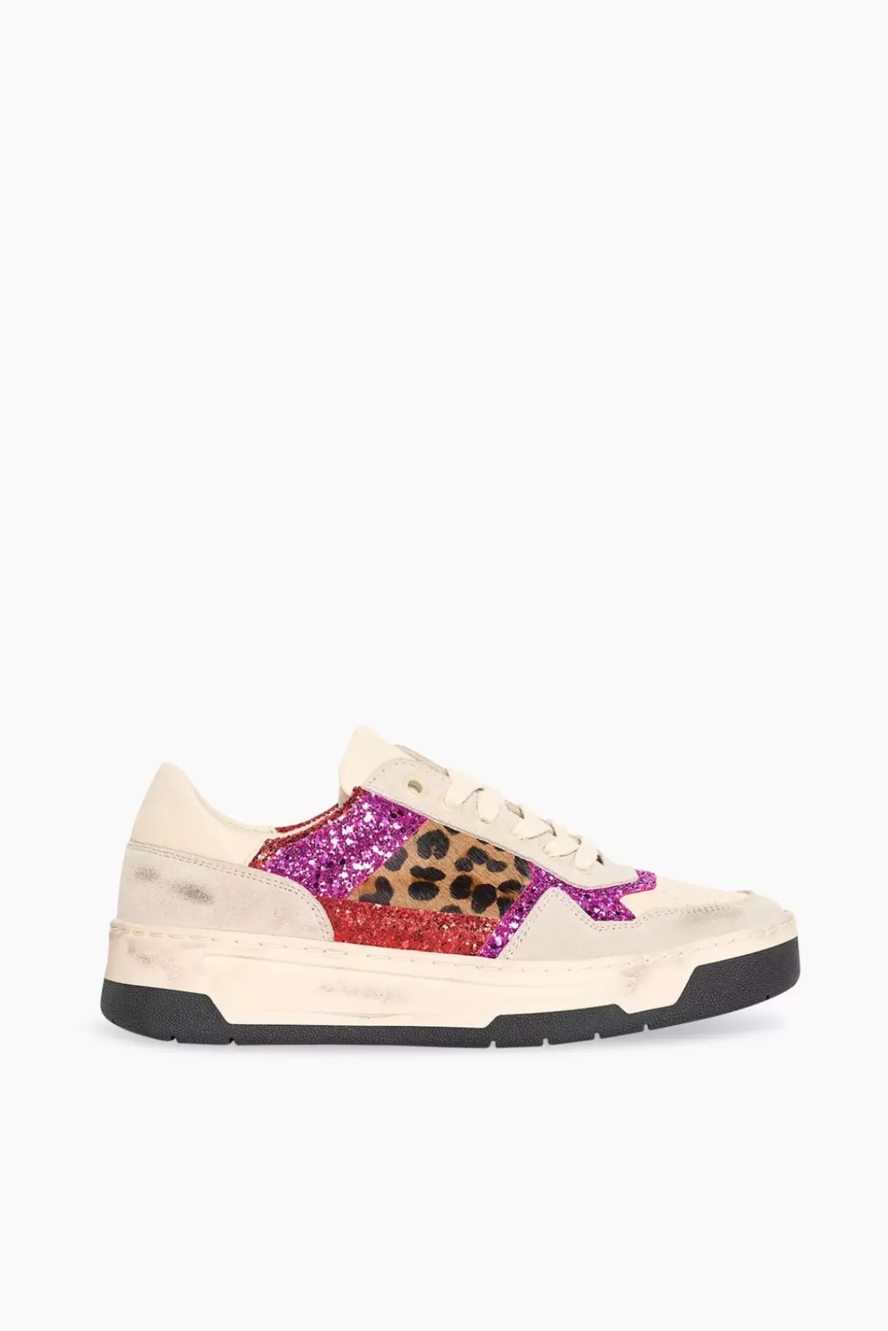 JANICE Sneakers^Sneakers Dames Duncan Multi Leopard Glitters
