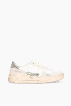 JANICE Sneakers^Sneakers Dames Duncan White Silver Glitters