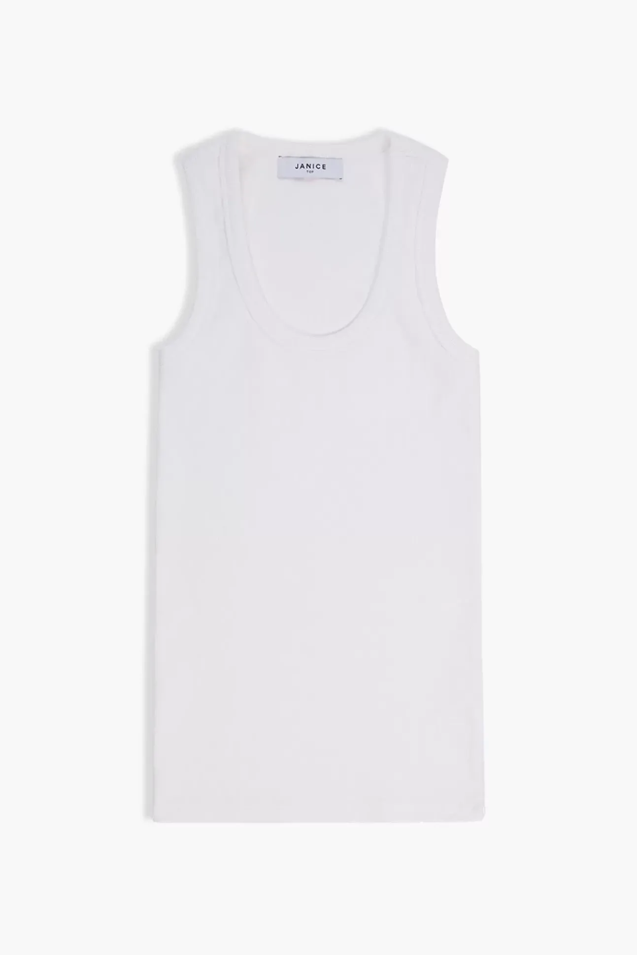 JANICE T-Shirts^Tanktop Dames Katoen Joni White