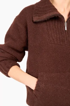 JANICE Sweaters & Truien^Trui Dames Merino Wol Abel Bruin